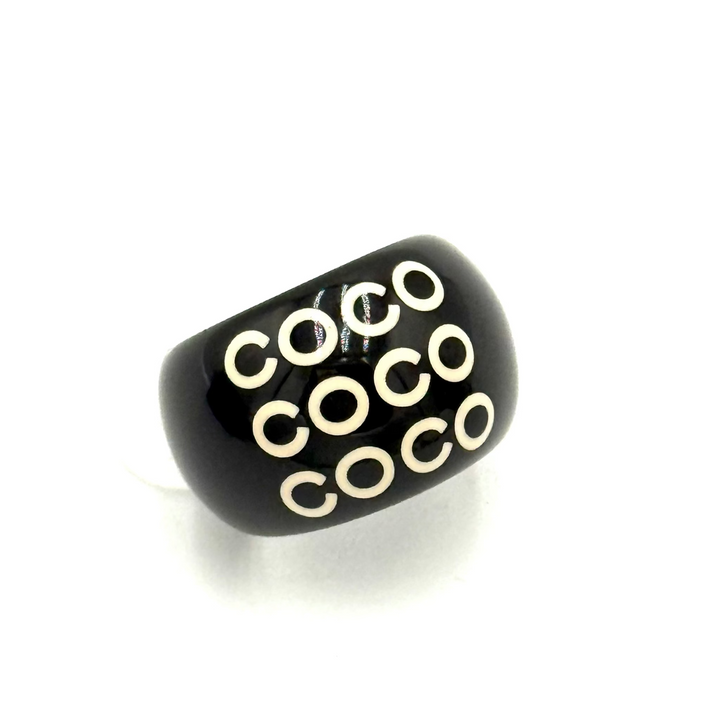 Coco Crush Acrylic Resin Ring