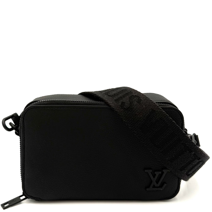 Mens Alpha Wearable Wallet Black on Black