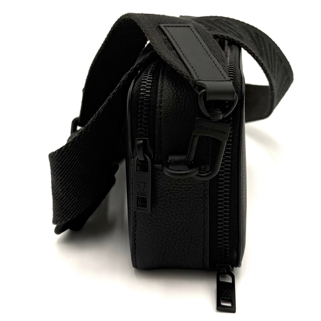 Mens Alpha Wearable Wallet Black on Black