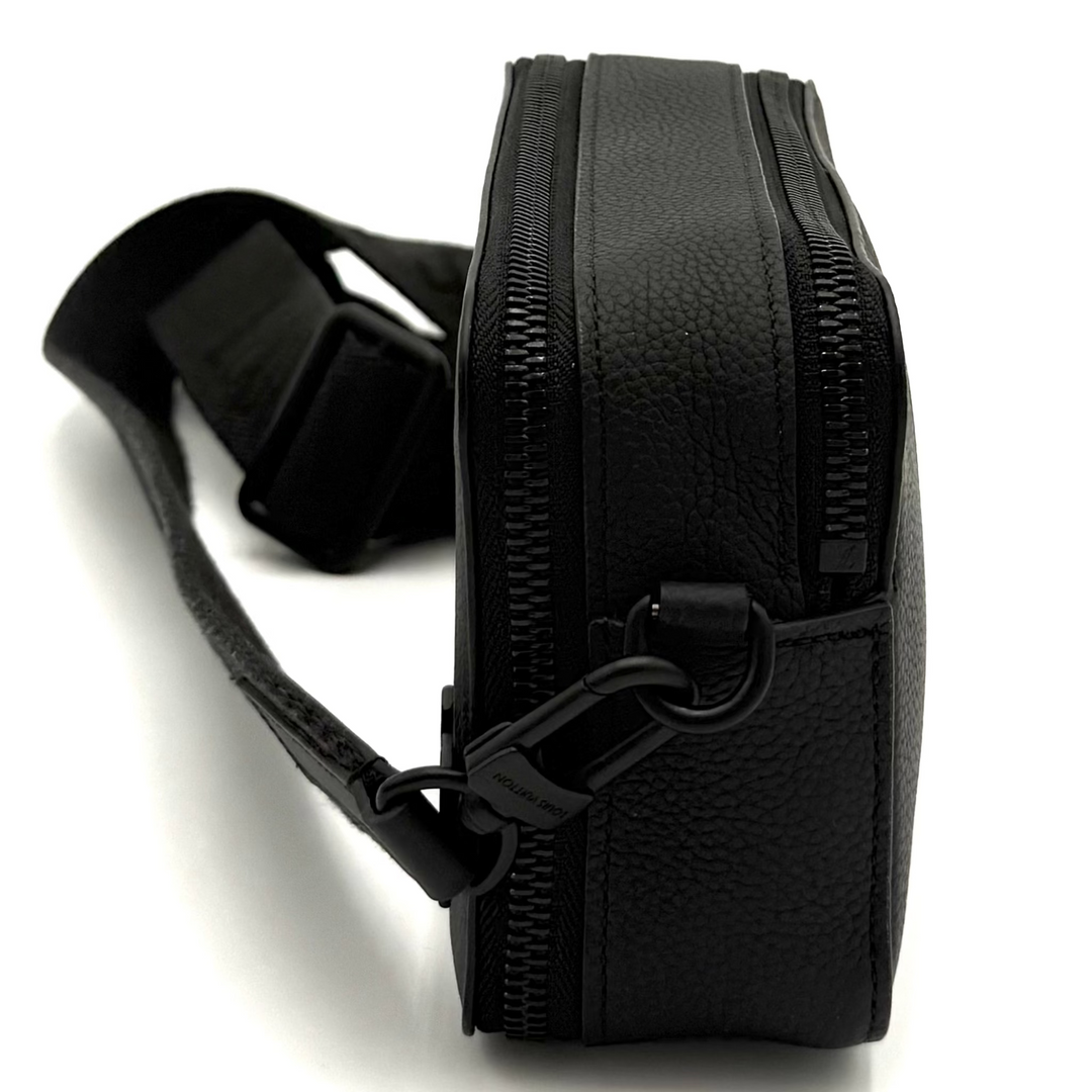 Mens Alpha Wearable Wallet Black on Black