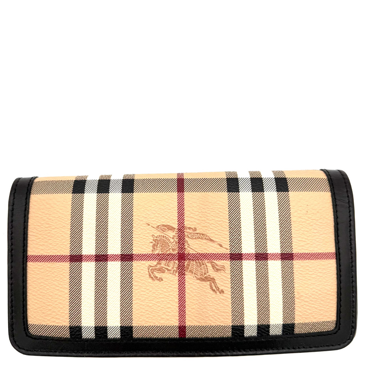 Burberry Haymarket Check Flap Wallet