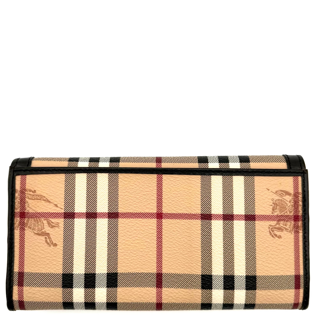 Burberry Haymarket Check Flap Wallet