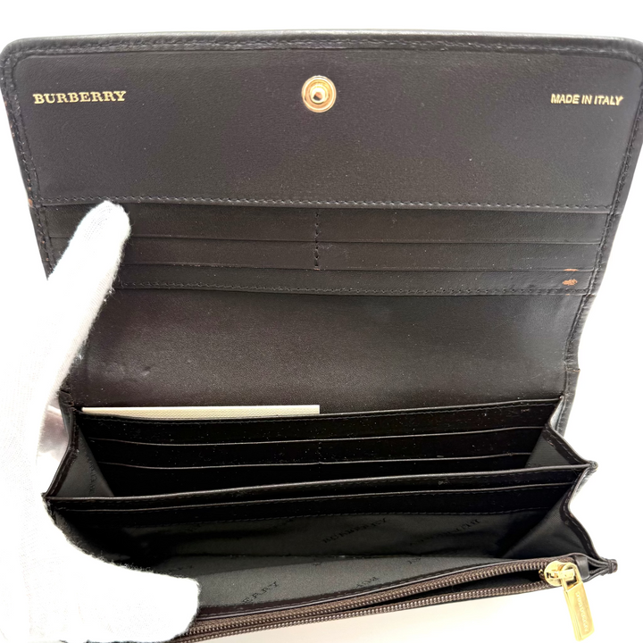 Burberry Haymarket Check Flap Wallet