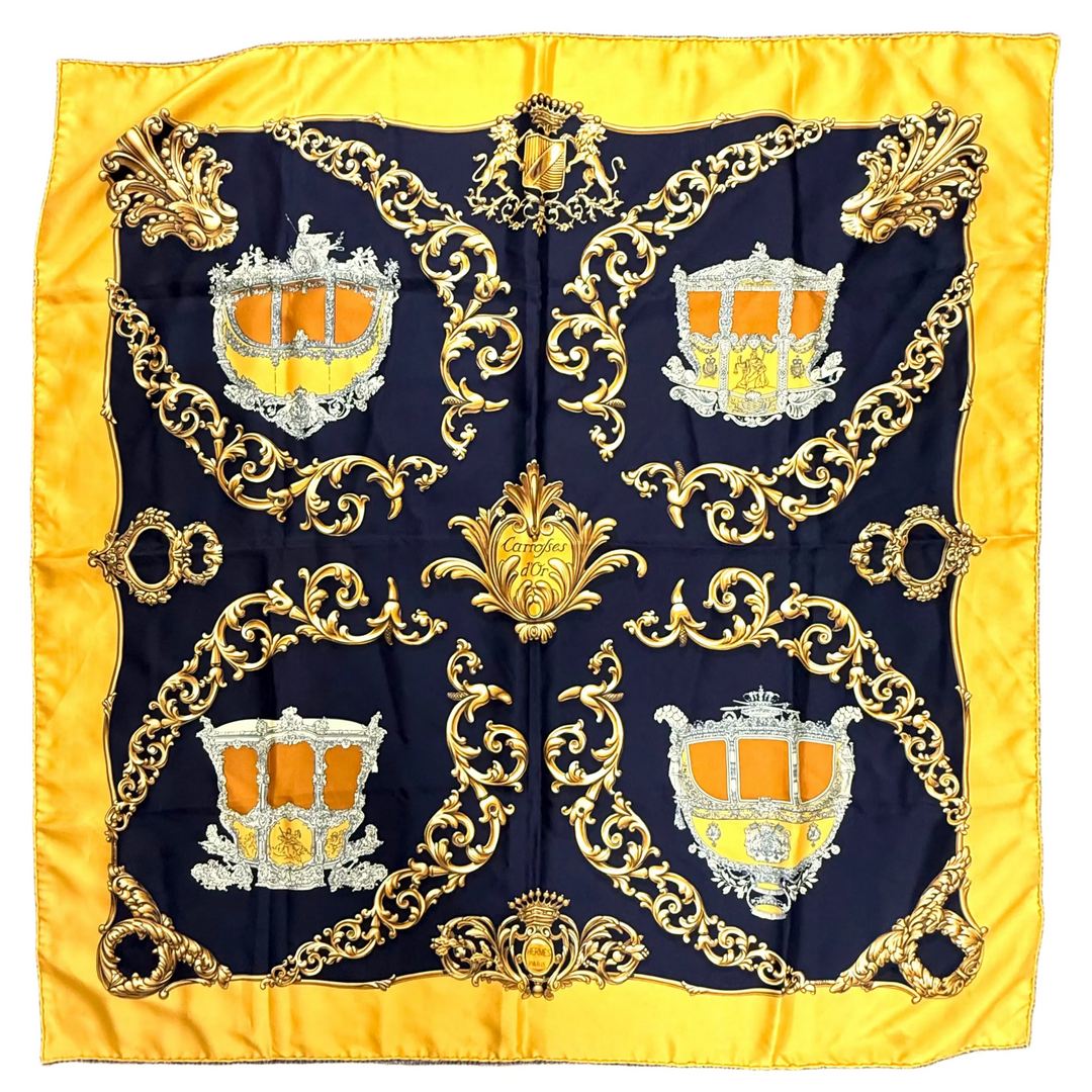 Carrosses d'Or Silk Scarf by Vladimir Rybaltchenko