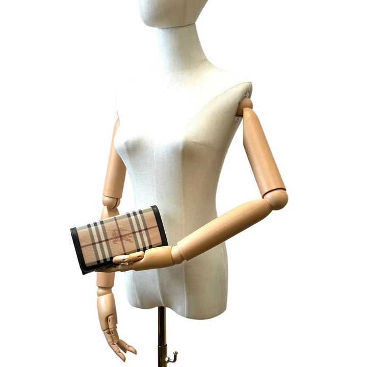 Burberry Haymarket Check Flap Wallet