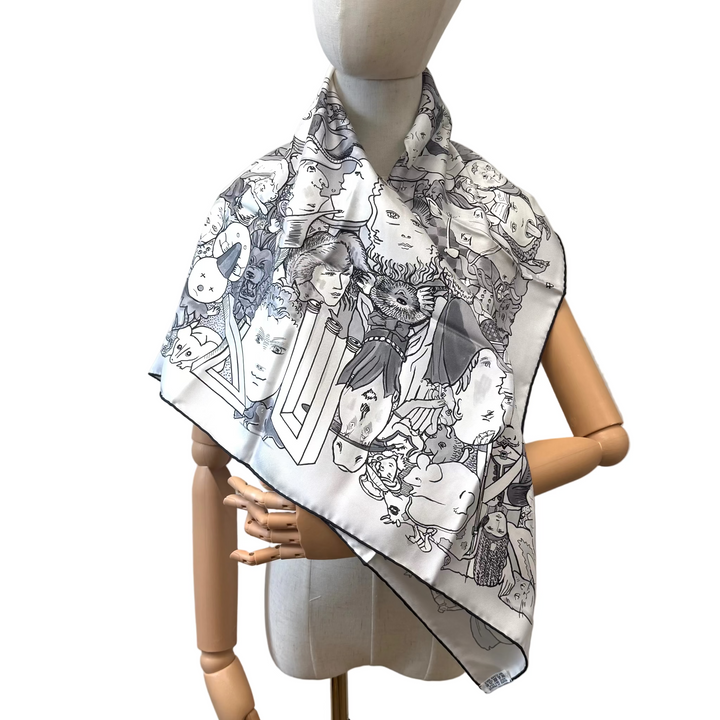 Metamorphoses Par Hermès-Paris Silk Twill Scarf by Philippe Dumas