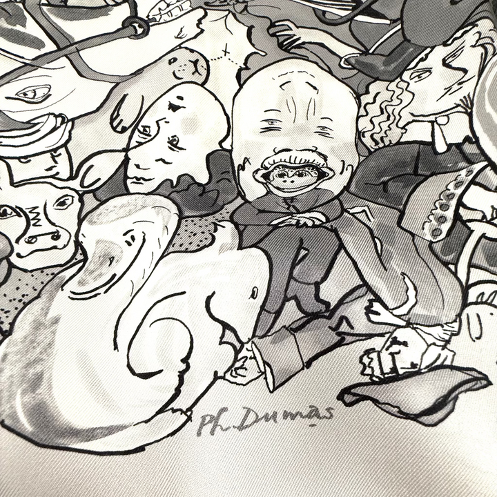 Metamorphoses Par Hermès-Paris Silk Twill Scarf by Philippe Dumas