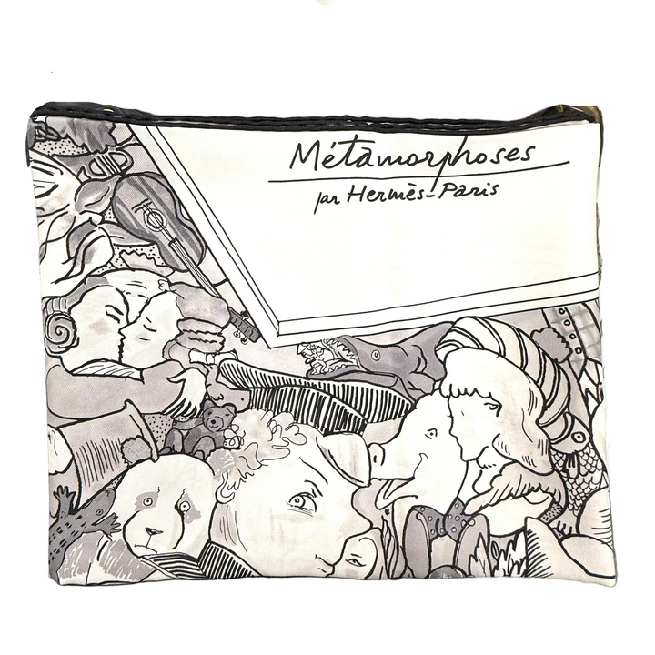 Metamorphoses Par Hermès-Paris Silk Twill Scarf by Philippe Dumas