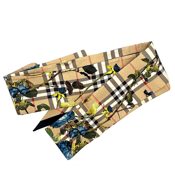 Burberry Montage Print Reversible Silk Scarf