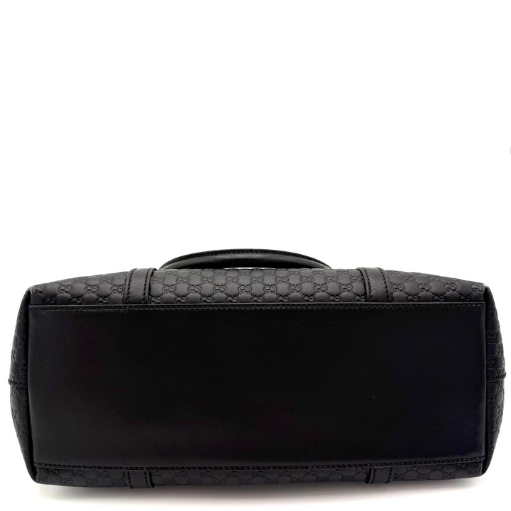 Microguccisima Margeaux Black Leather Bag