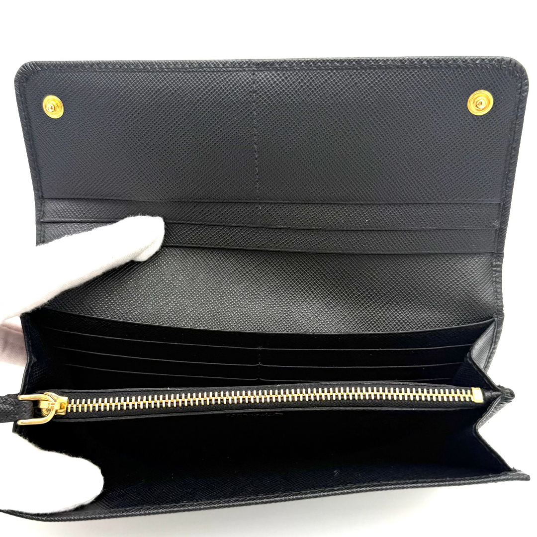 Large Saffiano Leather Bifold Wallet