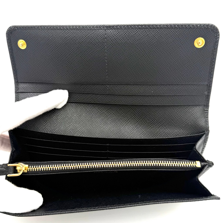 Large Saffiano Leather Bifold Wallet