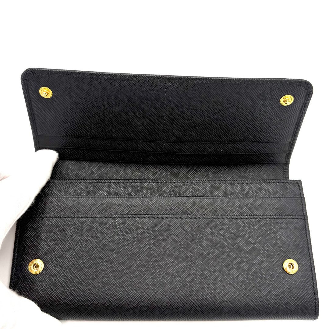 Large Saffiano Leather Bifold Wallet