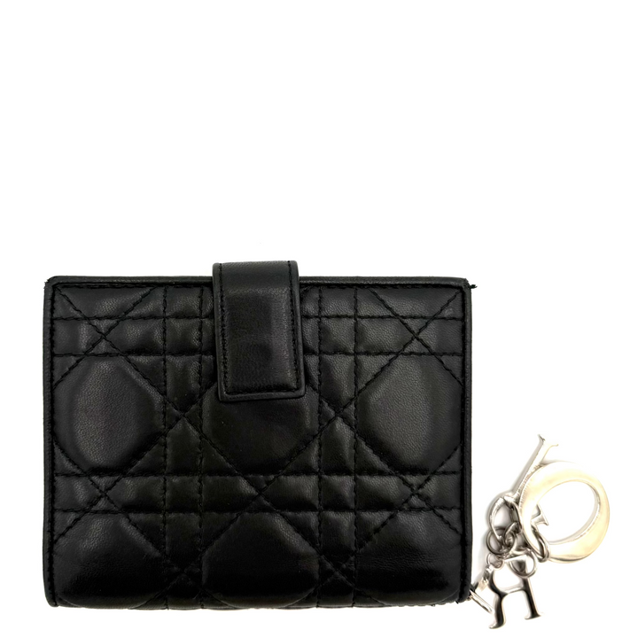Lady Dior Eden Lambskin Leather Wallet
