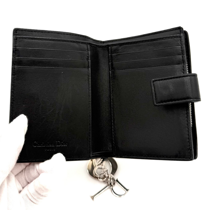 Lady Dior Eden Lambskin Leather Wallet
