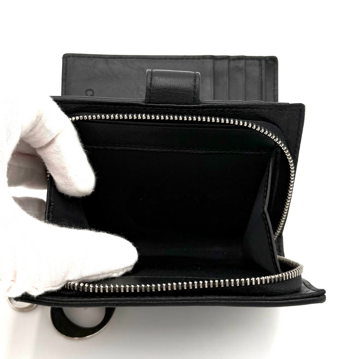 Lady Dior Eden Lambskin Leather Wallet