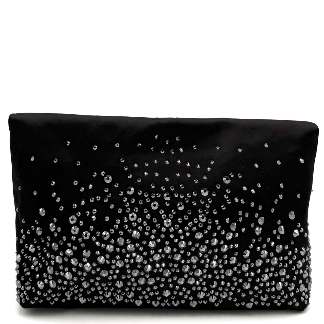Mulberry Clemmie Satin Embellished Clutch