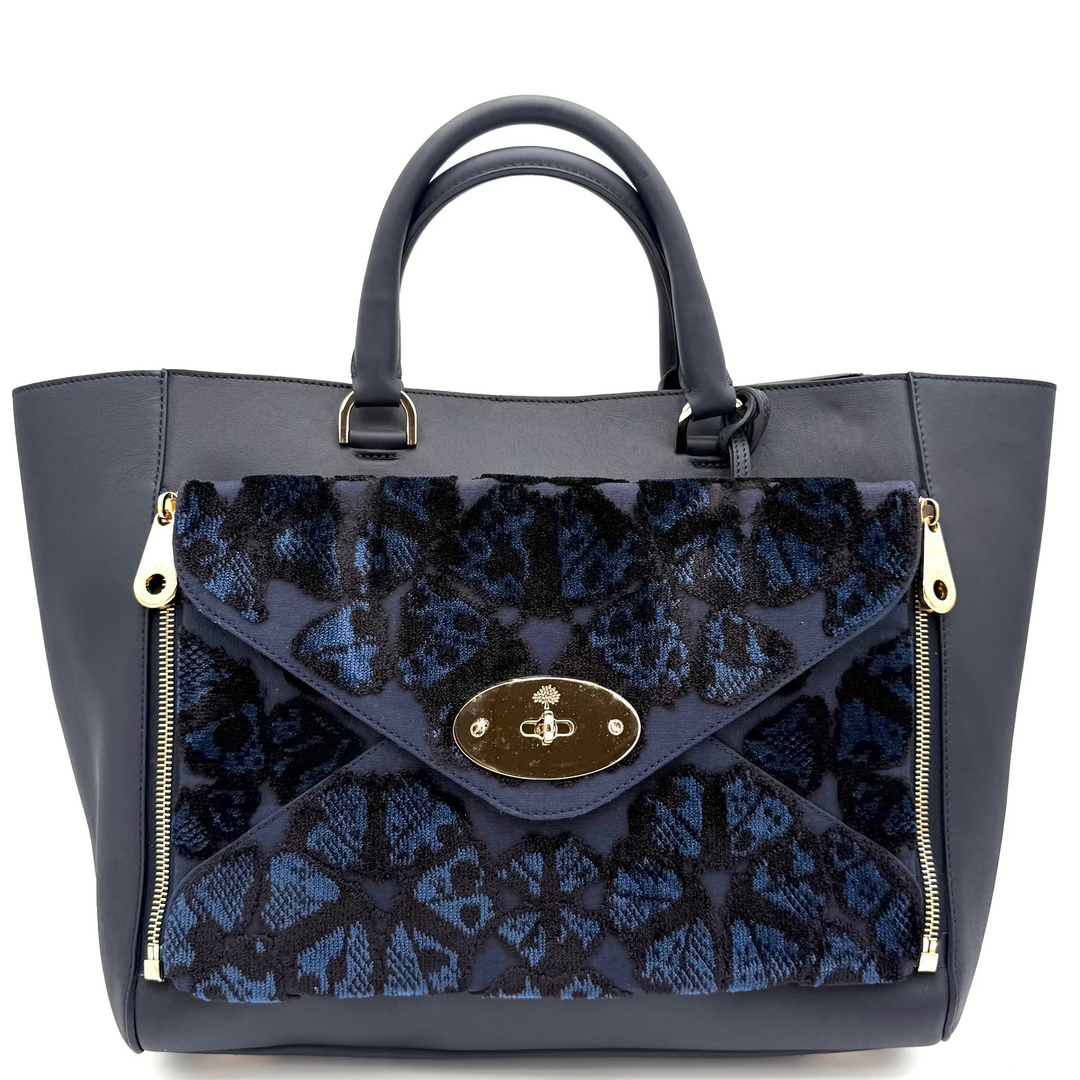 Mulberry Willow Indigo Large Tote Bag