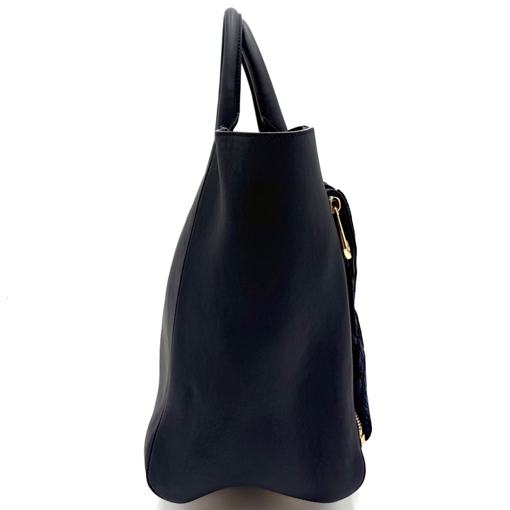 Mulberry Willow Indigo Large Tote Bag