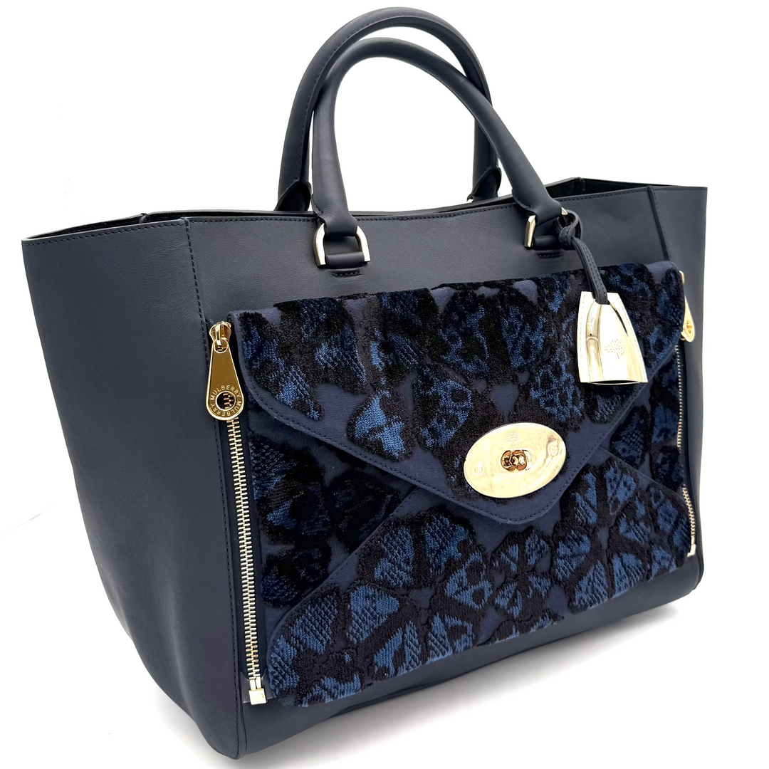 Mulberry Willow Indigo Large Tote Bag