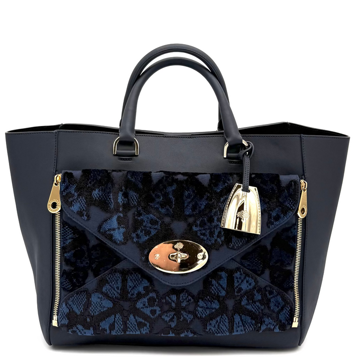 Mulberry Willow Indigo Large Tote Bag