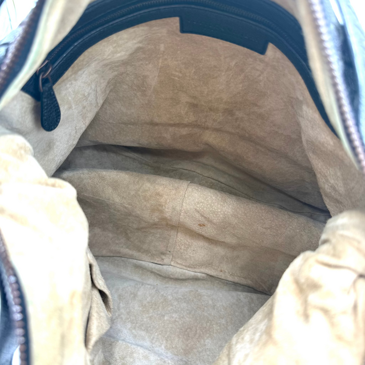 Zipped Intrecciato Nappa Leather Hobo Bag