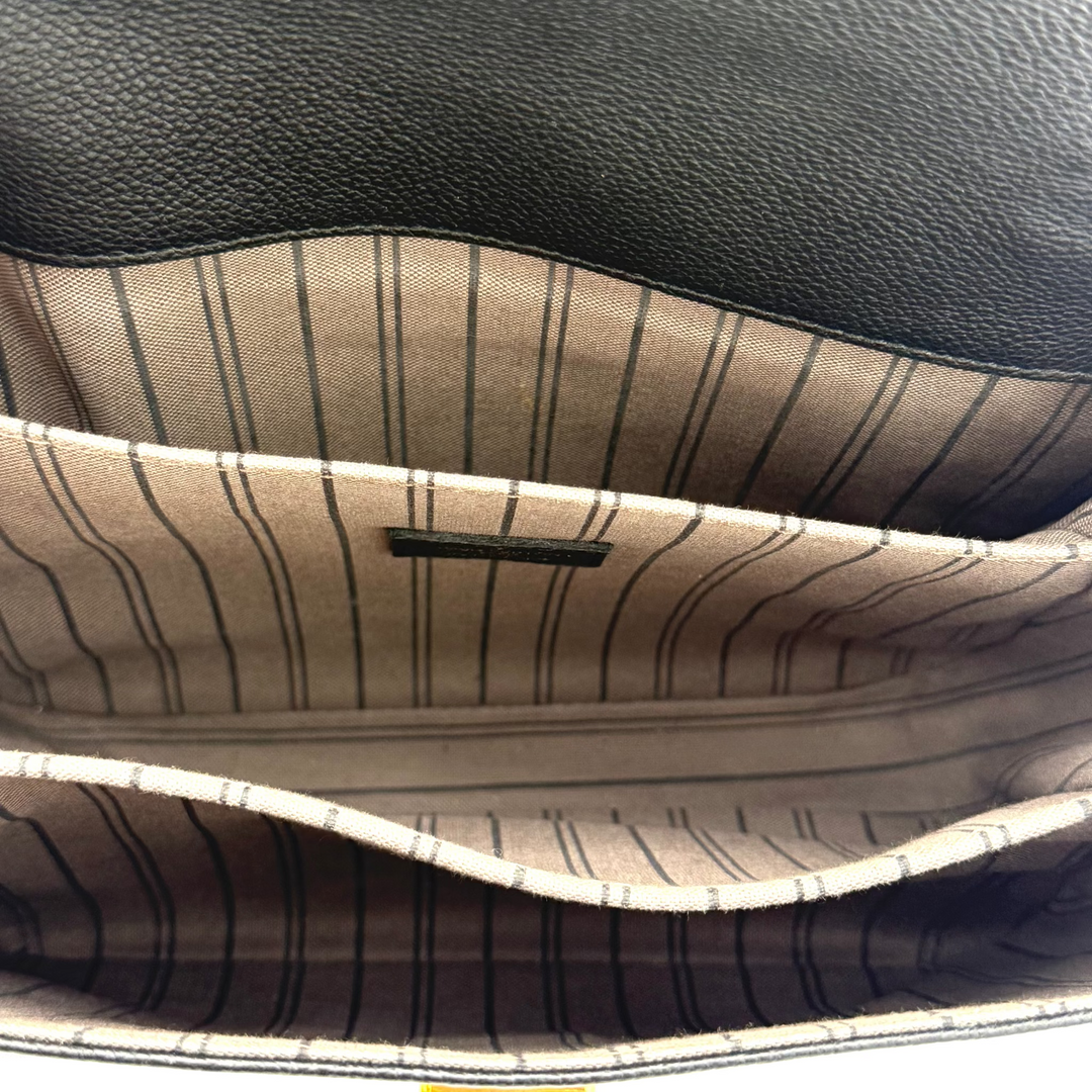 Black Empreinte Leather Pochette Métis