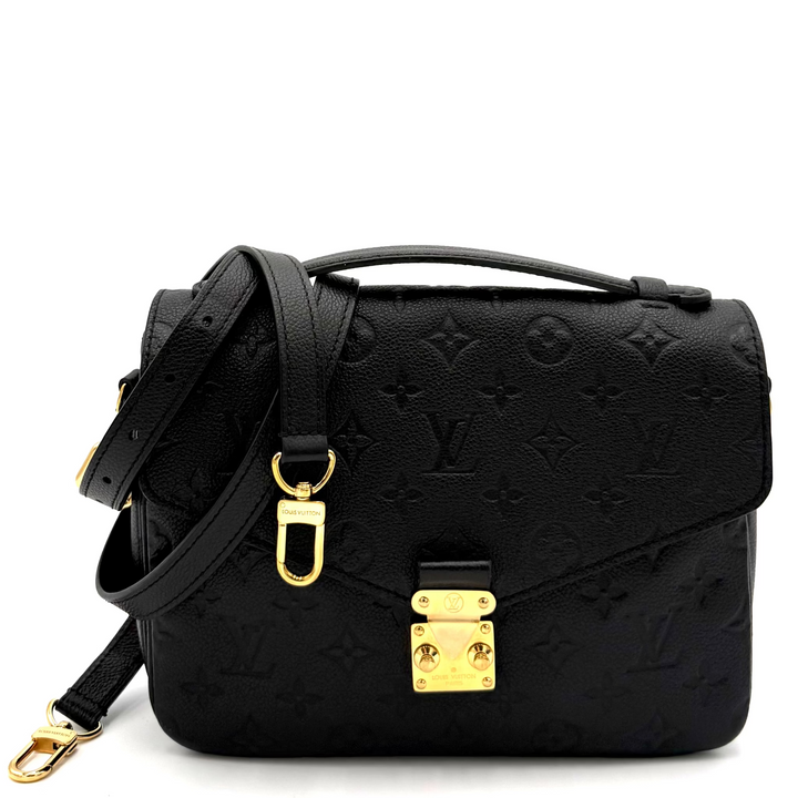 Black Empreinte Leather Pochette Métis