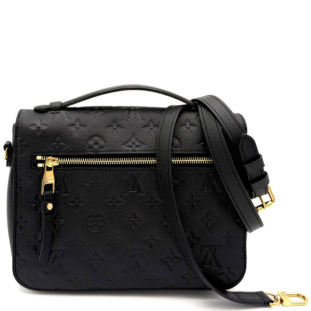 Black Empreinte Leather Pochette Métis