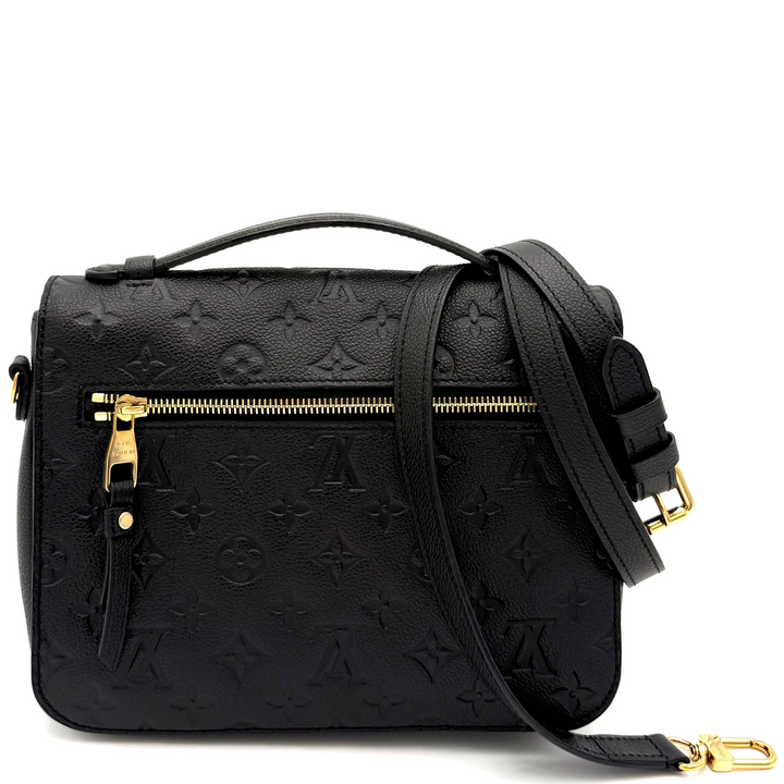 Black Empreinte Leather Pochette Métis