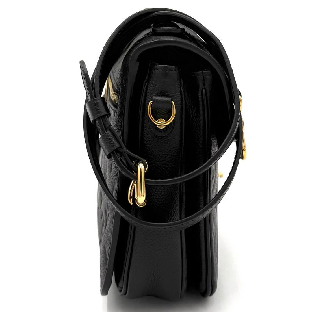 Black Empreinte Leather Pochette Métis