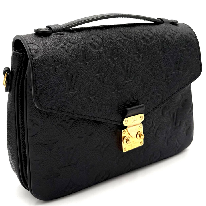 Black Empreinte Leather Pochette Métis