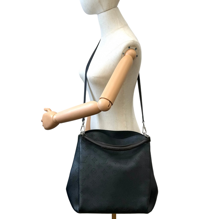 Mahina Babylone PM Bag in Black Leather