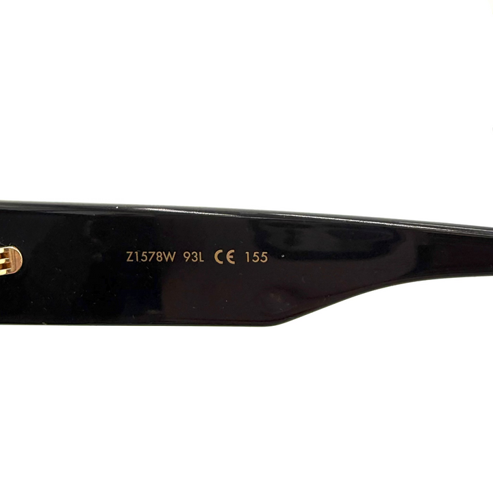 Cyclone Sunglasses With Crystal Monogram in Black