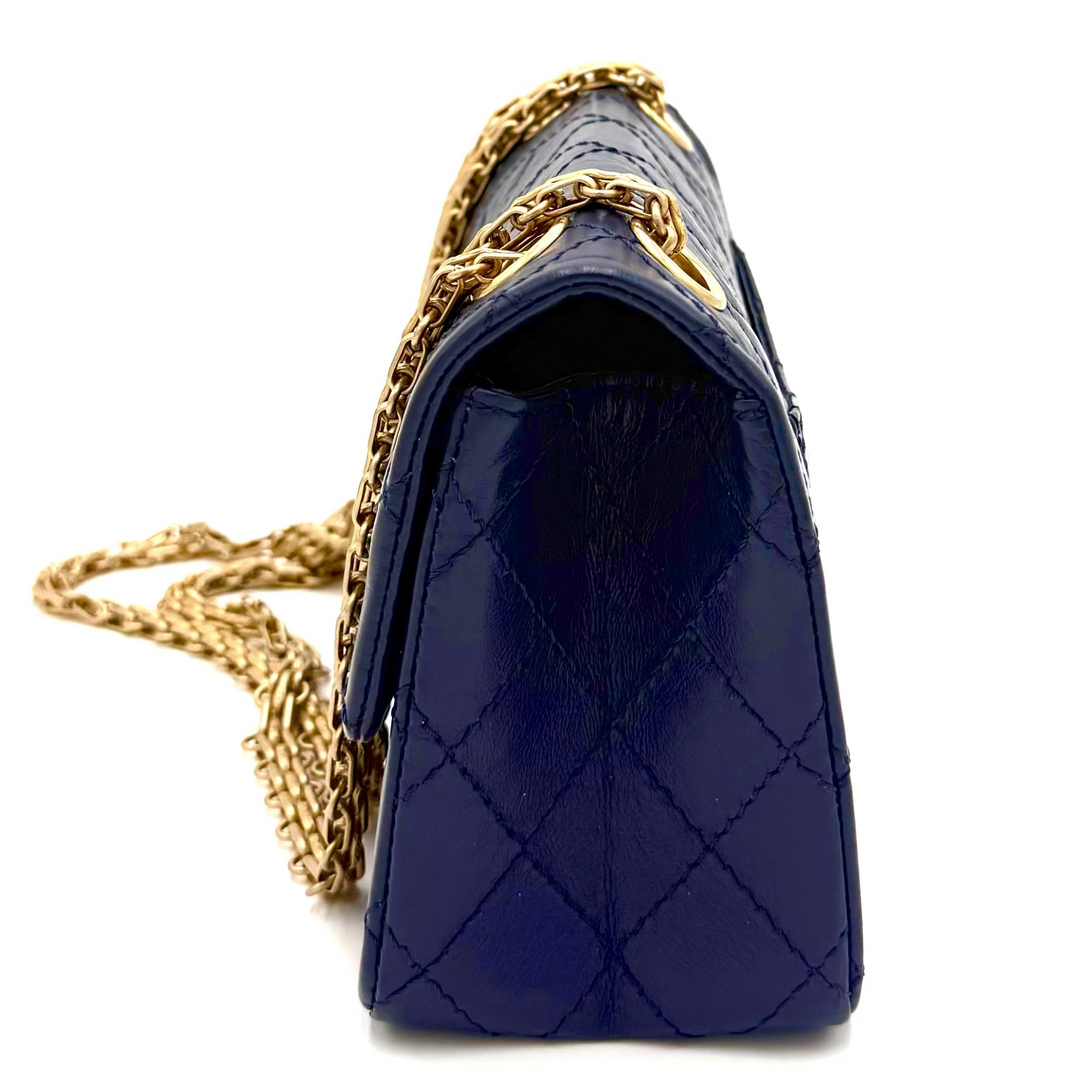 2.55 Reissue Mini Aged Calfskin Quilted Leather Bag