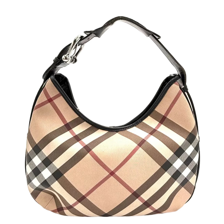 Burberry Check Coated Canvas Shoulder Bag