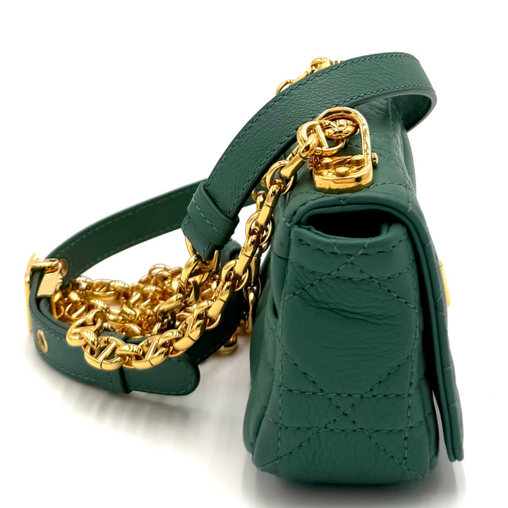 Caro Micro Cannage Quilted Leather Bag