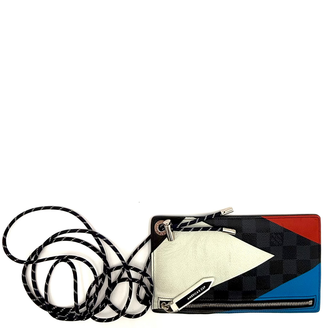 America's Cup 2017 Leather Pouch Crossbody Bag