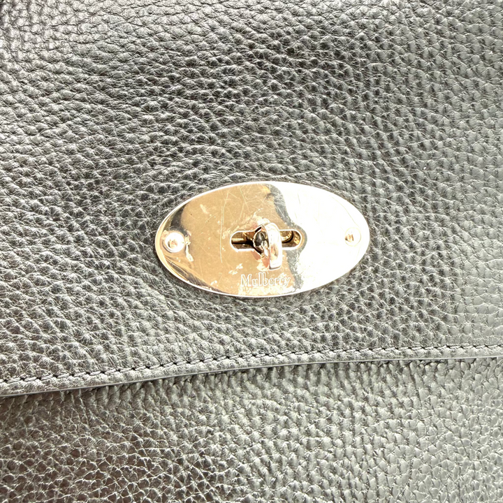 Black Leather Messenger Bag