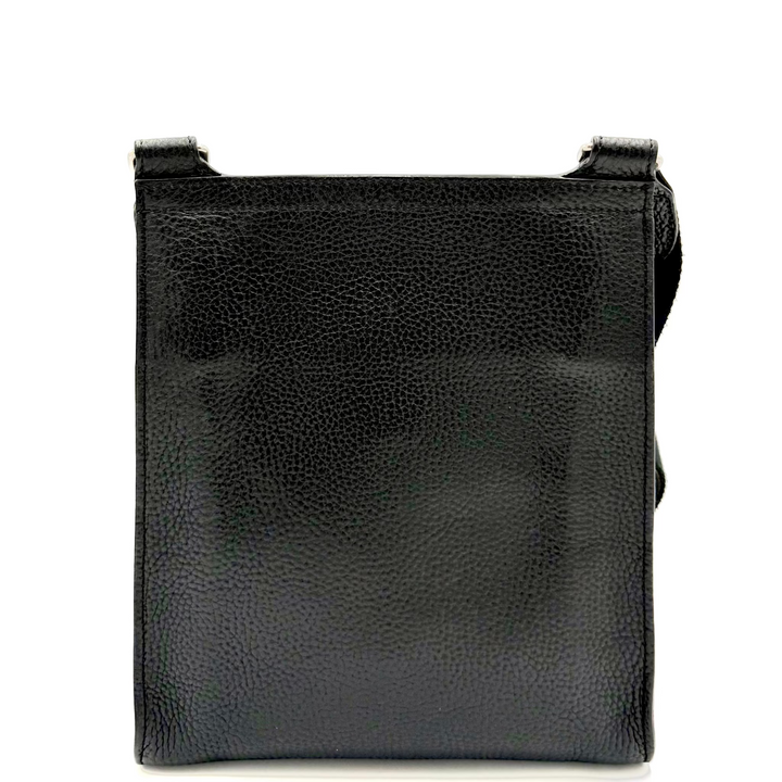 Black Leather Messenger Bag