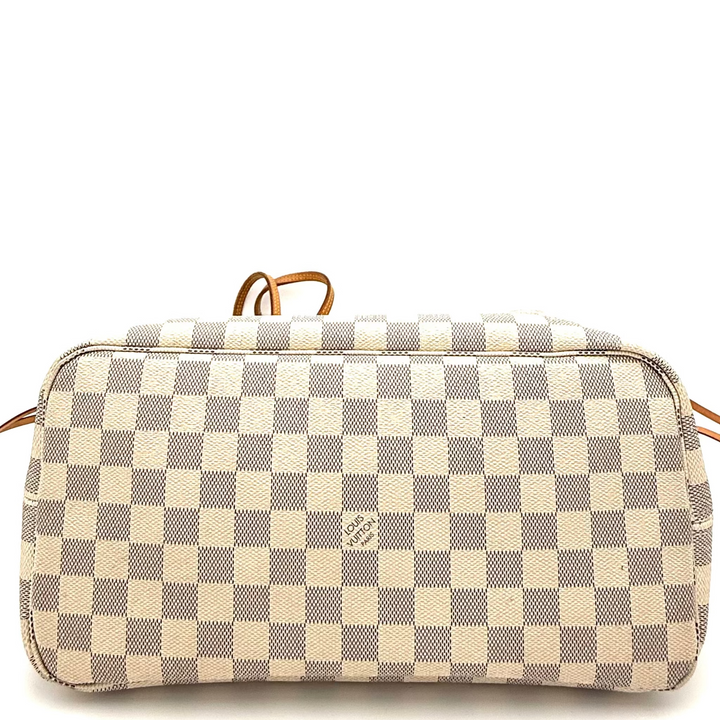 Damier Azur Neverfull MM with Ballerina Pink Interior
