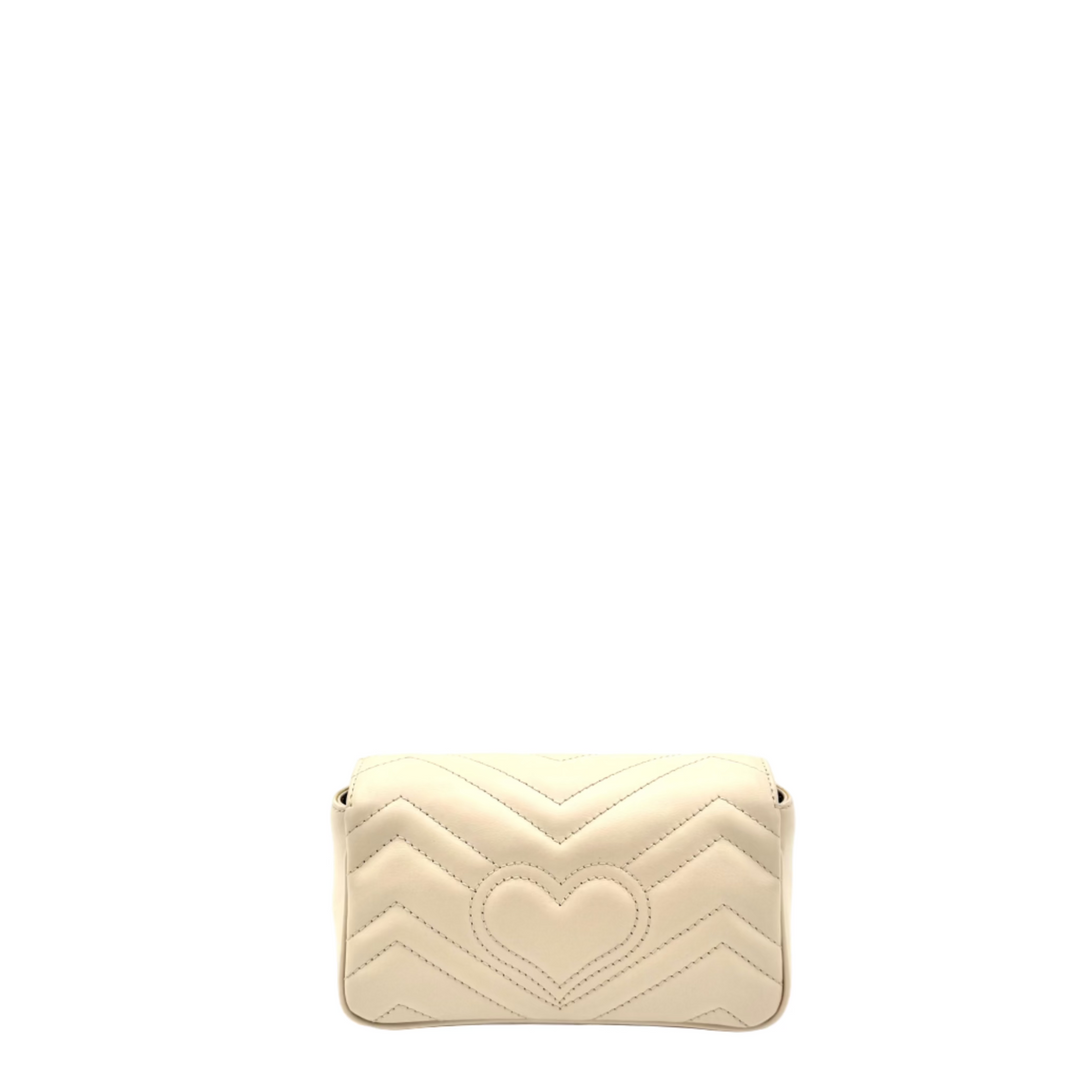 GG Marmont Super Mini Matelassé Leather Bag