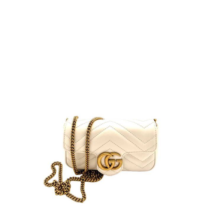 GG Marmont Super Mini Matelassé Leather Bag