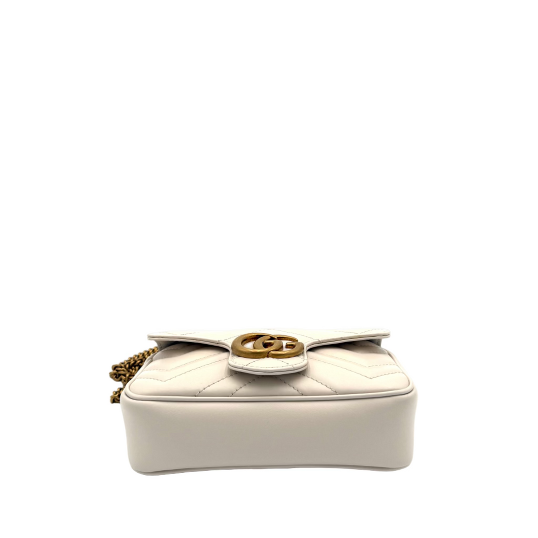 GG Marmont Super Mini Matelassé Leather Bag