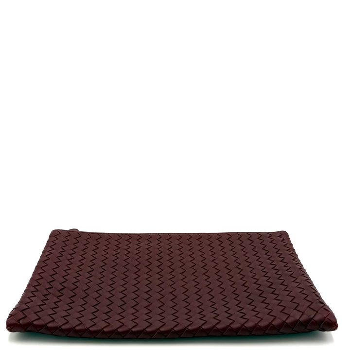 Intrecciato Leather Clutch