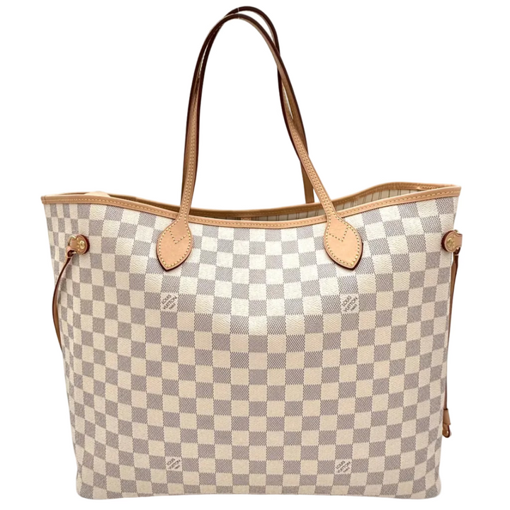 Neverfull GM Damier Azur Canvas Tote Bag with Pouch