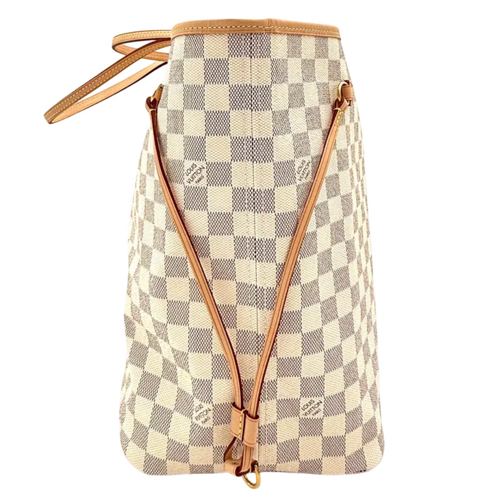 Neverfull GM Damier Azur Canvas Tote Bag with Pouch