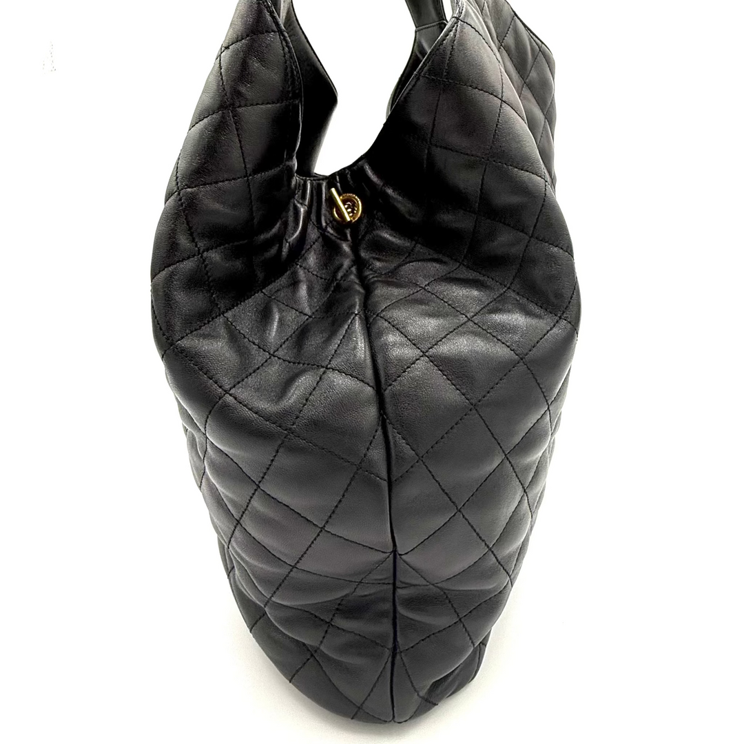 ICare Large Quilted Lambskin Bag with Pouch
