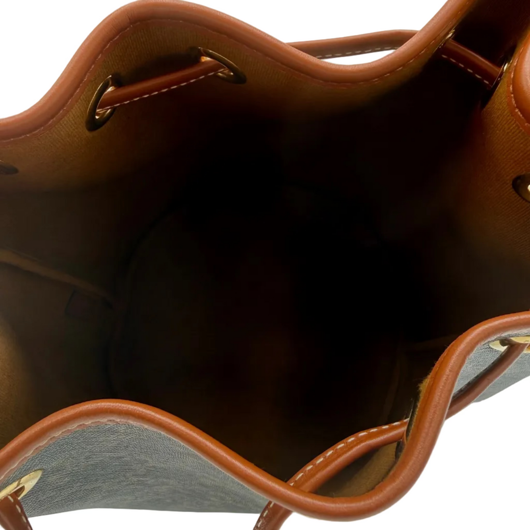 Clara Triomphe Canvas and Leather Bucket Bag