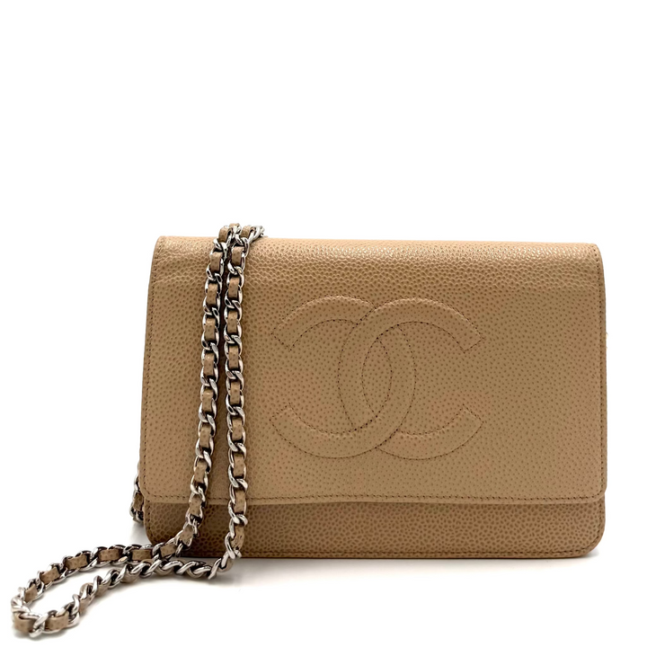 Timeless CC Caviar Leather Wallet on Chain